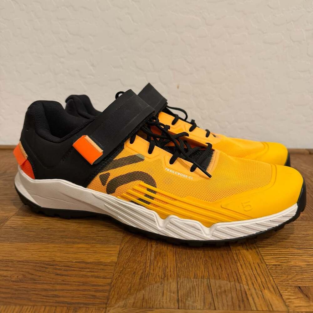 Adidas Five Ten 5.10 Trailcross CL Clip-In 10.5 Solar Gold Orange Biking Shoes